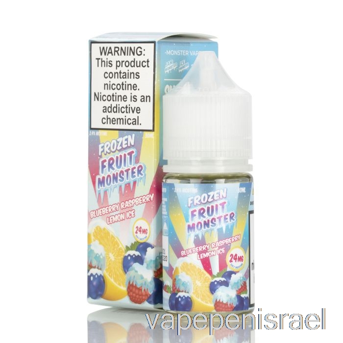 חד פעמי Vape Israel אייס אוכמניות פטל לימון - מלחי מפלצת פירות קפואים - 30 מ